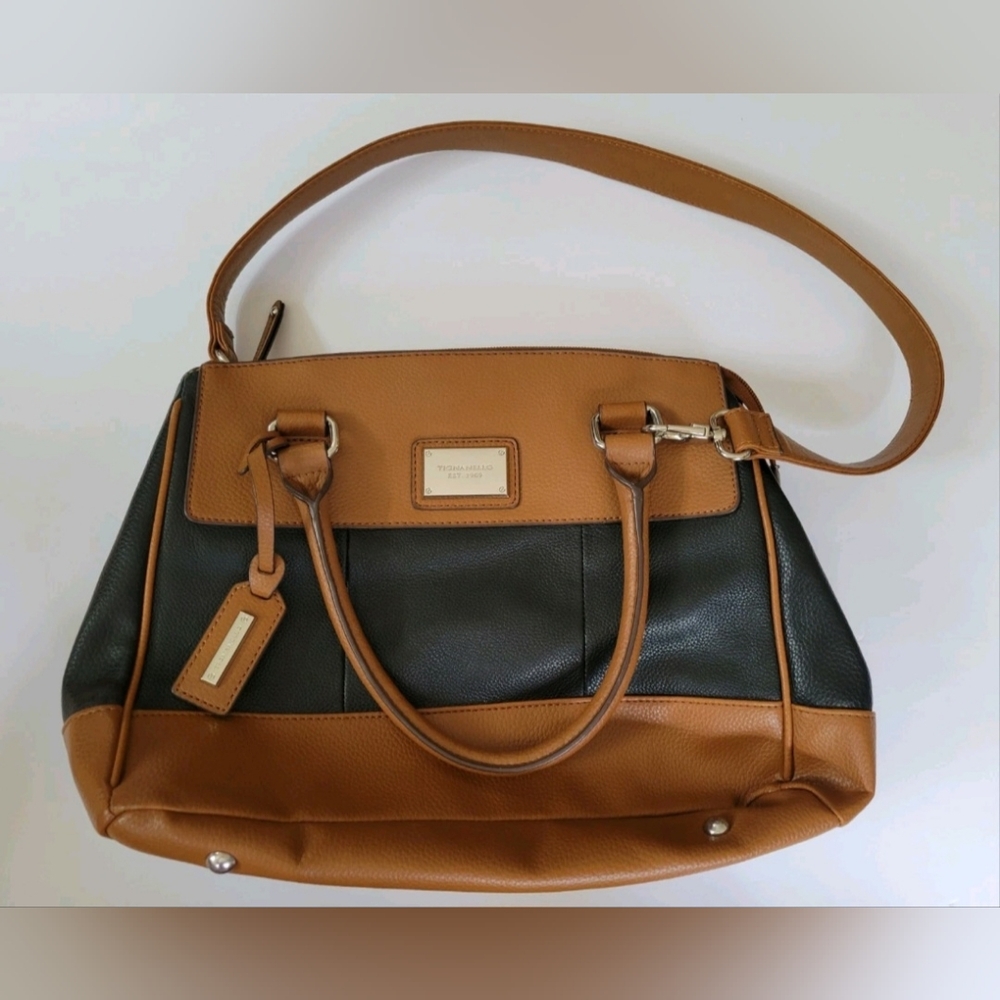 Tignanello Two Toned Genuine Leather Handbag